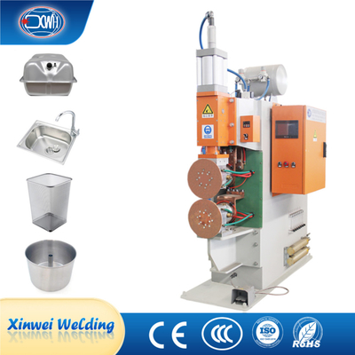 Semi-Automatic Cnc Welder ความต้านทาน Tin Can วงกลมด้านเย็บเครื่องปั่น