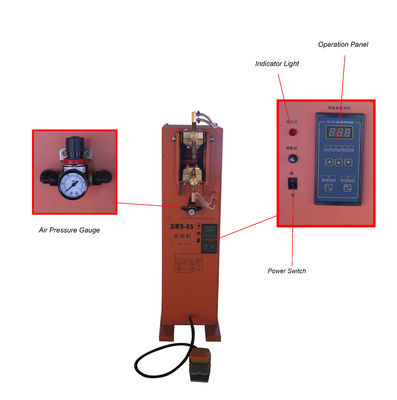 DN25 ความต้านทาน 25KVA Rocker Arm Spot Welding Machine ทำงานด้วยเท้า
