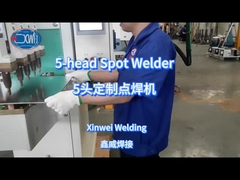 การเชื่อมแผ่นสังกะสีด้วยเครื่องเชื่อมสปอตห้าหัว